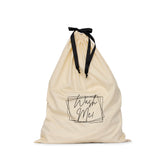 Wash Me Drawstring Laundry Bag | Cotton Travel Laundry Bag